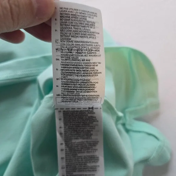 Adidas Golf Sleeveless‎ Polo Shirt Aqua Mint Green XL Athletic Performance - Picture 10 of 10